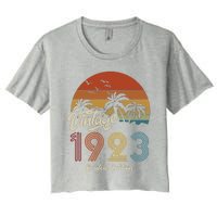 100th Birthday Vintage Limited Edition 1923 Women's Crop Top Tee