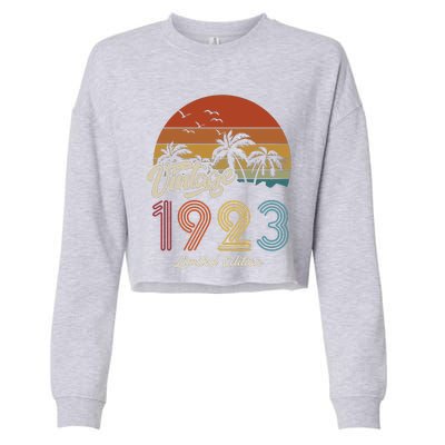 100th Birthday Vintage Limited Edition 1923 Cropped Pullover Crew