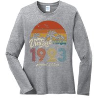 100th Birthday Vintage Limited Edition 1923 Ladies Long Sleeve Shirt