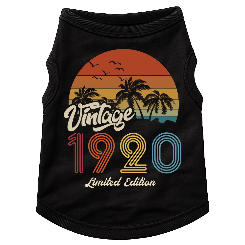 103rd Birthday Vintage Limited Edition 1920 Doggie Tank