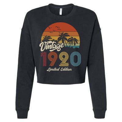103rd Birthday Vintage Limited Edition 1920 Cropped Pullover Crew