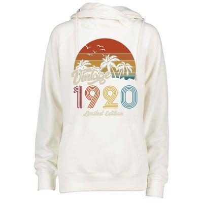 103rd Birthday Vintage Limited Edition 1920 Womens Funnel Neck Pullover Hood