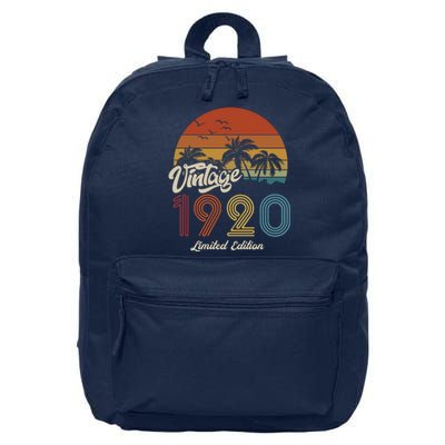 103rd Birthday Vintage Limited Edition 1920 16 in Basic Backpack