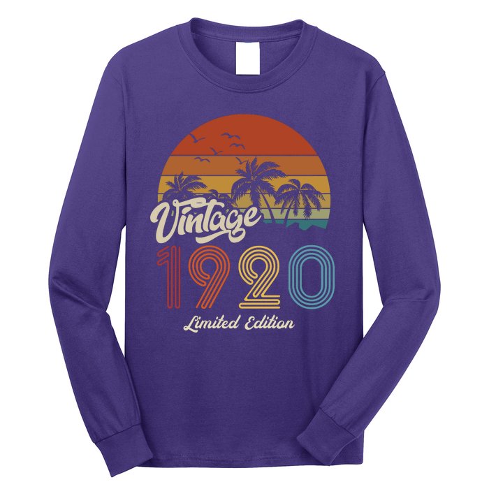 103rd Birthday Vintage Limited Edition 1920 Long Sleeve Shirt