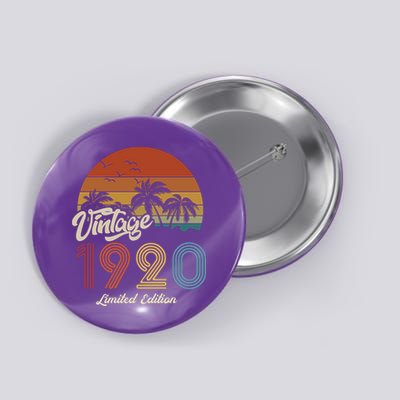 103rd Birthday Vintage Limited Edition 1920 Button
