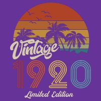 103rd Birthday Vintage Limited Edition 1920 Button