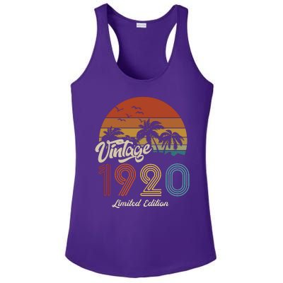 103rd Birthday Vintage Limited Edition 1920 Ladies PosiCharge Competitor Racerback Tank