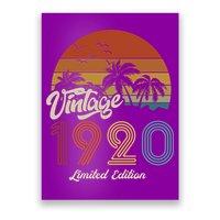 103rd Birthday Vintage Limited Edition 1920 Poster
