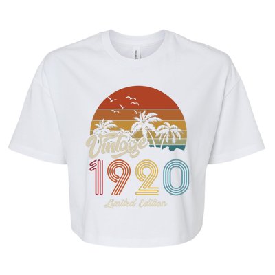 103rd Birthday Vintage Limited Edition 1920 Bella+Canvas Jersey Crop Tee