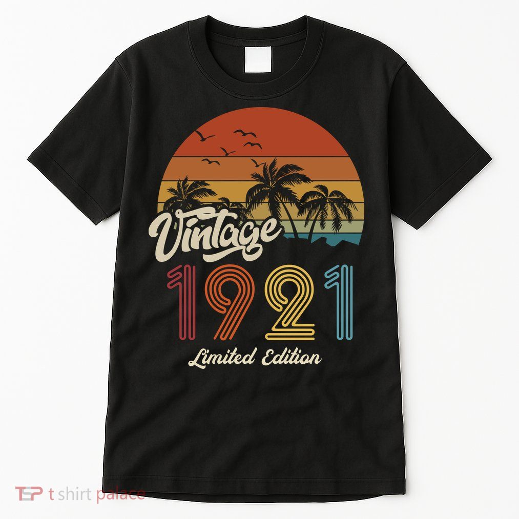 102nd Birthday Vintage Limited Edition 1921 Tall T-Shirt
