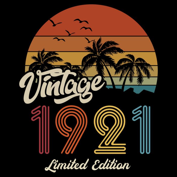 102nd Birthday Vintage Limited Edition 1921 Poster