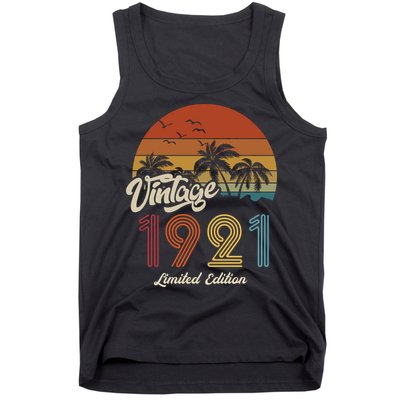 102nd Birthday Vintage Limited Edition 1921 Tank Top
