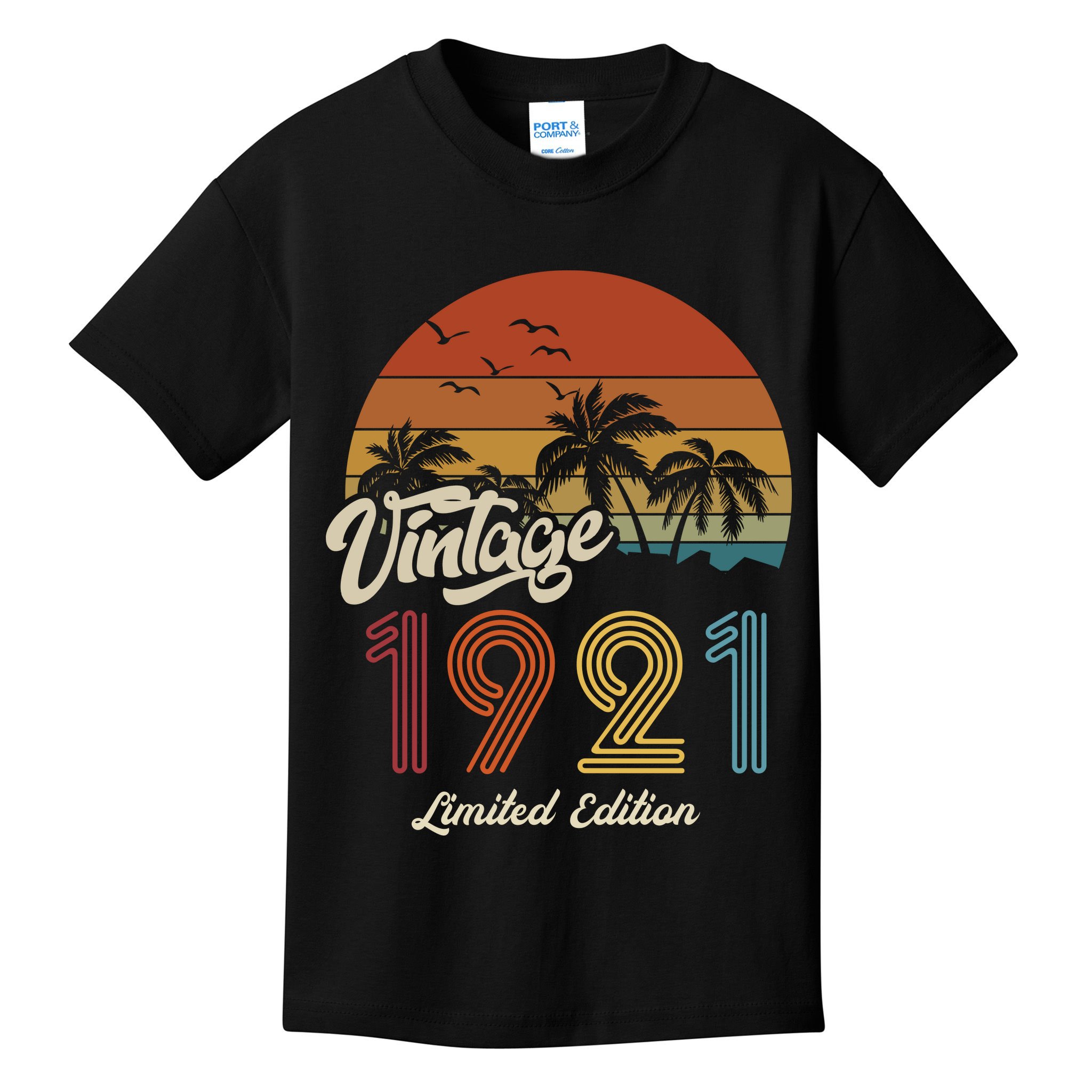 102nd Birthday Vintage Limited Edition 1921 Kids T-Shirt