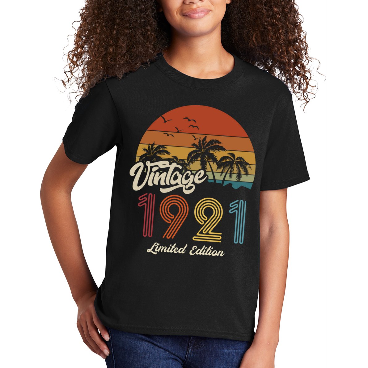 102nd Birthday Vintage Limited Edition 1921 Kids T-Shirt