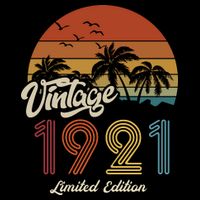 102nd Birthday Vintage Limited Edition 1921 Kids T-Shirt