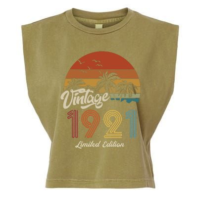 102nd Birthday Vintage Limited Edition 1921 Garment-Dyed Women's Muscle Tee