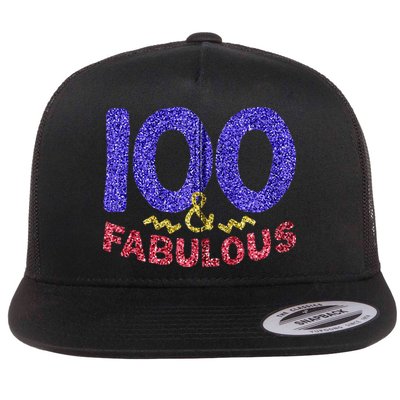100th Birthday Women Gift Funny 100 Year Old Grandma Flatbill Hat