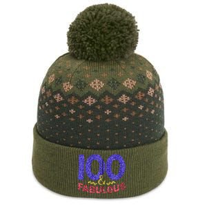 100th Birthday Women Gift Funny 100 Year Old Grandma The Baniff Cuffed Pom Beanie