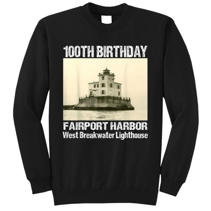 100th Birthday West Breakwater Lighthouse Fairport Harbor Sweatshirt