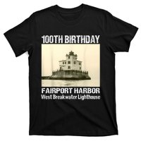 100th Birthday West Breakwater Lighthouse Fairport Harbor T-Shirt