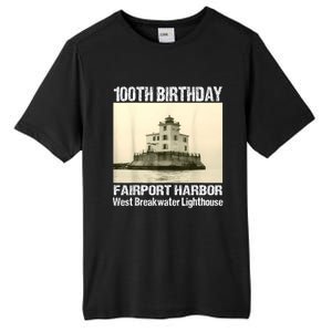 100th Birthday West Breakwater Lighthouse Fairport Harbor Tall Fusion ChromaSoft Performance T-Shirt