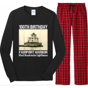 100th Birthday West Breakwater Lighthouse Fairport Harbor Long Sleeve Pajama Set