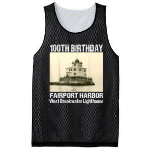 100th Birthday West Breakwater Lighthouse Fairport Harbor Mesh Reversible Basketball Jersey Tank