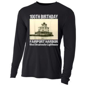 100th Birthday West Breakwater Lighthouse Fairport Harbor Cooling Performance Long Sleeve Crew