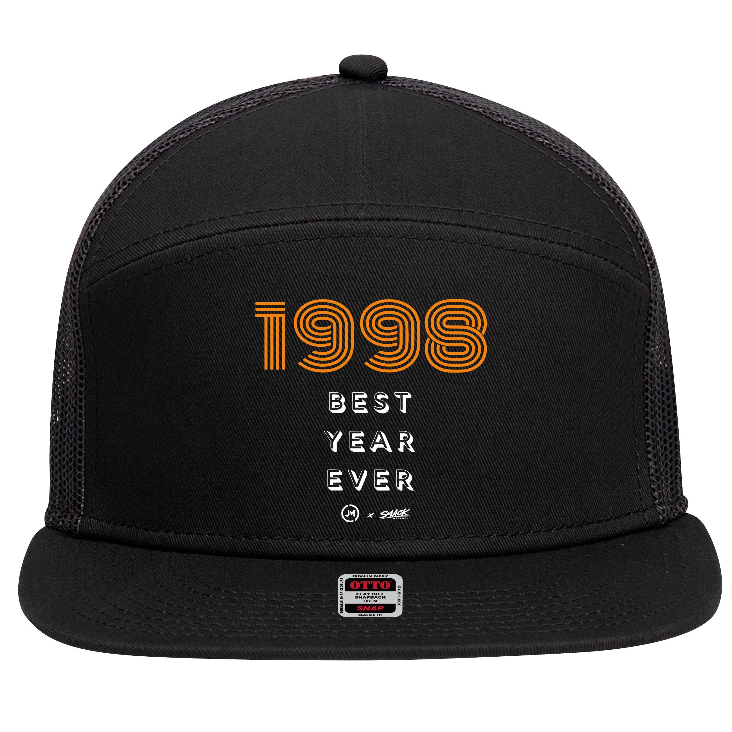 1998 Best Year Ever 7 Panel Mesh Trucker Snapback Hat