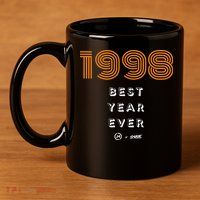 1998 Best Year Ever 11oz C Handle Ceramic Mug