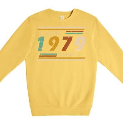 1979 Birthday Year Classic Original Retro Vintage Design Premium Crewneck Sweatshirt