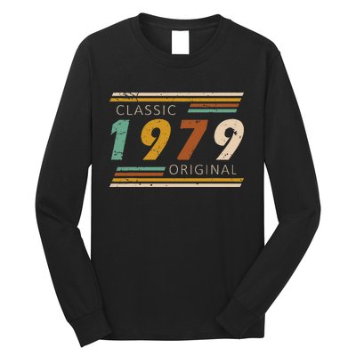 1979 Birthday Year Classic Original Retro Vintage Design Long Sleeve Shirt