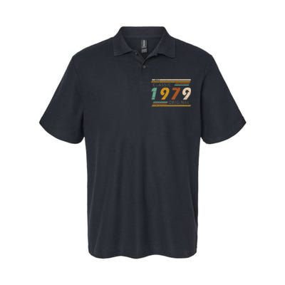 1979 Birthday Year Classic Original Retro Vintage Design Softstyle Adult Sport Polo