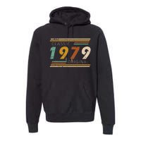 1979 Birthday Year Classic Original Retro Vintage Design Premium Hoodie