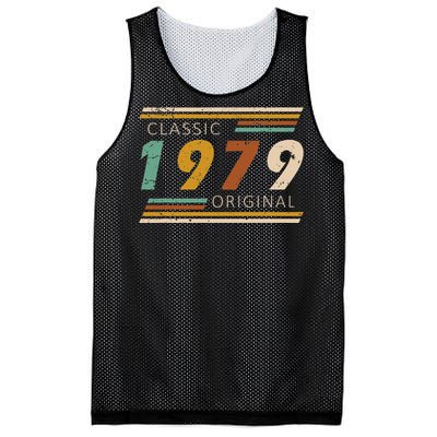 1979 Birthday Year Classic Original Retro Vintage Design Mesh Reversible Basketball Jersey Tank