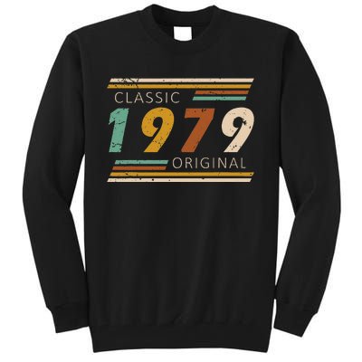 1979 Birthday Year Classic Original Retro Vintage Design Tall Sweatshirt