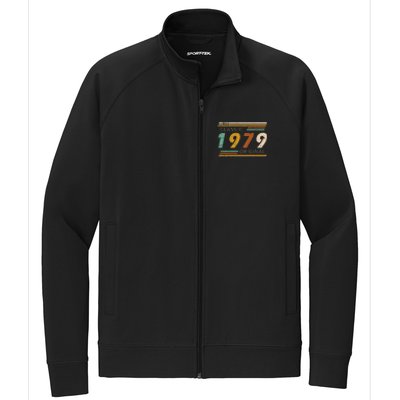 1979 Birthday Year Classic Original Retro Vintage Design Stretch Full-Zip Cadet Jacket