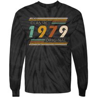 1979 Birthday Year Classic Original Retro Vintage Design Tie-Dye Long Sleeve Shirt