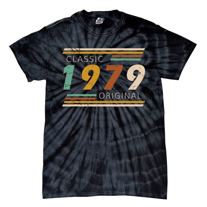 1979 Birthday Year Classic Original Retro Vintage Design Tie-Dye T-Shirt