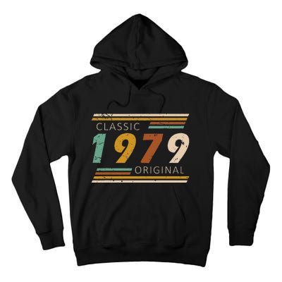 1979 Birthday Year Classic Original Retro Vintage Design Tall Hoodie