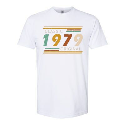 1979 Birthday Year Classic Original Retro Vintage Design Softstyle CVC T-Shirt