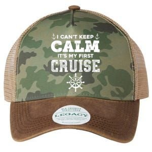 1st Cruise 2021 Can't Keep Calm It's My First Cruise Legacy Tie Dye Trucker Hat