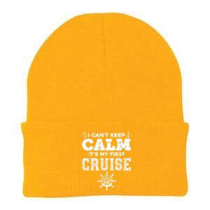 1st Cruise 2021 Can't Keep Calm It's My First Cruise Knit Cap Winter Beanie