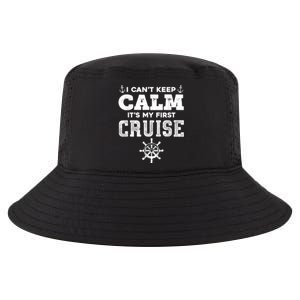 1st Cruise 2021 Can't Keep Calm It's My First Cruise Cool Comfort Performance Bucket Hat