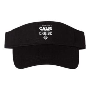 1st Cruise 2021 Can't Keep Calm It's My First Cruise Valucap Bio-Washed Visor