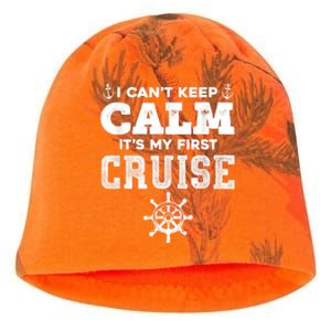 1st Cruise 2021 Can't Keep Calm It's My First Cruise Kati - Camo Knit Beanie