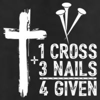 1 Cross 3 Nails Forgiven Jesus Christian Easter Adult Drive Performance Visor