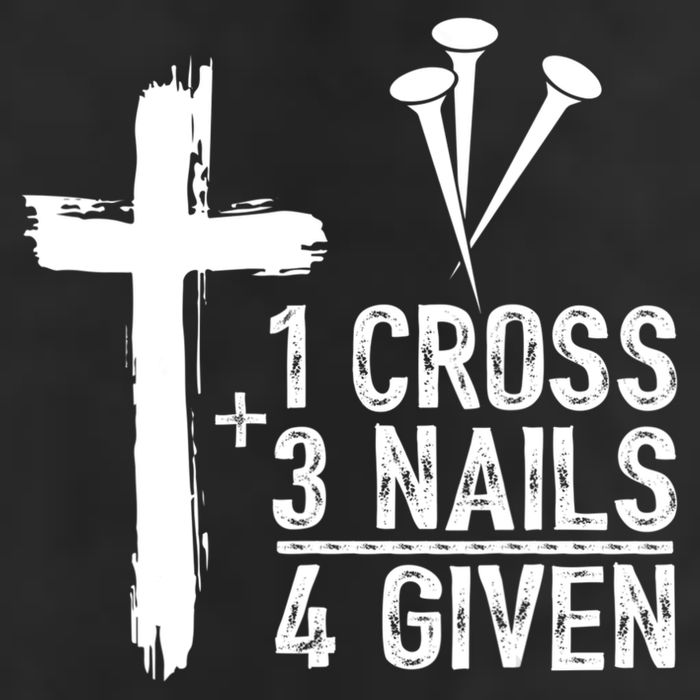 1 Cross 3 Nails Forgiven Jesus Christian Easter Adult Drive Performance Visor