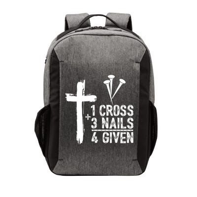 1 Cross 3 Nails Forgiven Jesus Christian Easter Vector Backpack