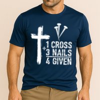 1 Cross 3 Nails Forgiven Jesus Christian Easter Performance Shirt